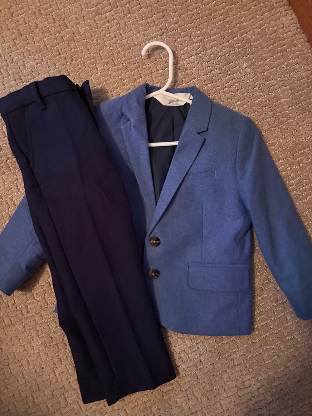 H&M Light Blue Blazer with Navy Pants - Boys Suit 2T